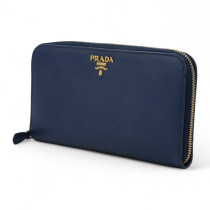 Prada Portafoglio Pelle Blu