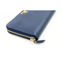 Prada Portafoglio Pelle Blu
