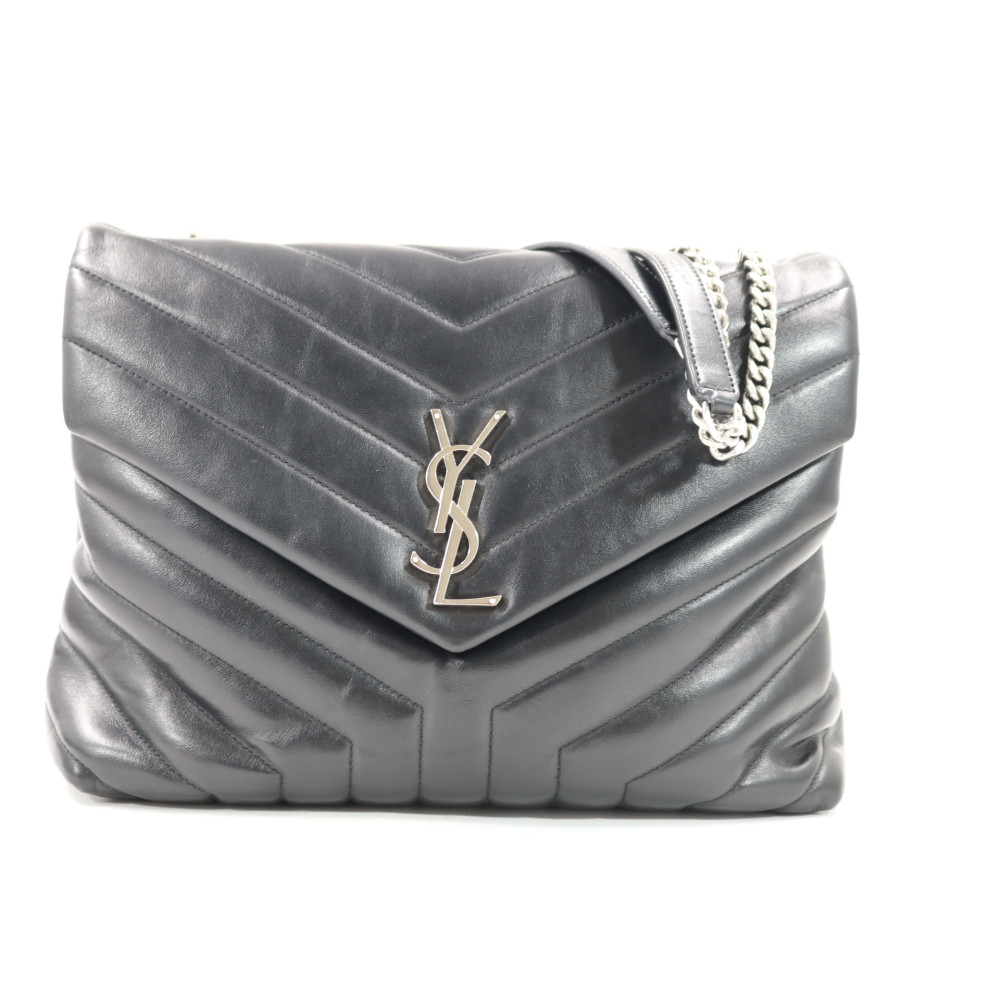 Saint Laurent Lou Lou M Pelle Nera