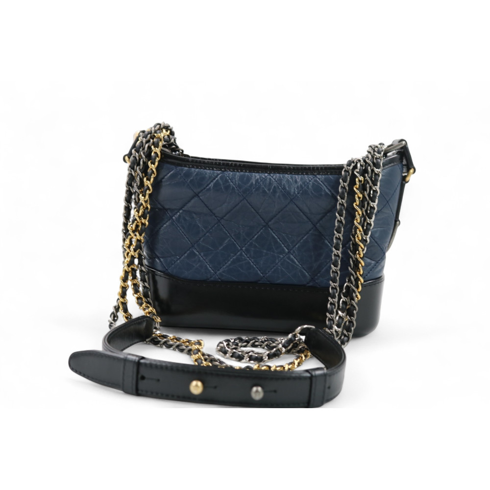 Chanel Gabrielle Pelle Blu e Nera