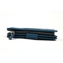 Prada Portafoglio Etiquette Pelle Azzurra
