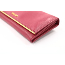 Prada Portafoglio Pelle Fucsia