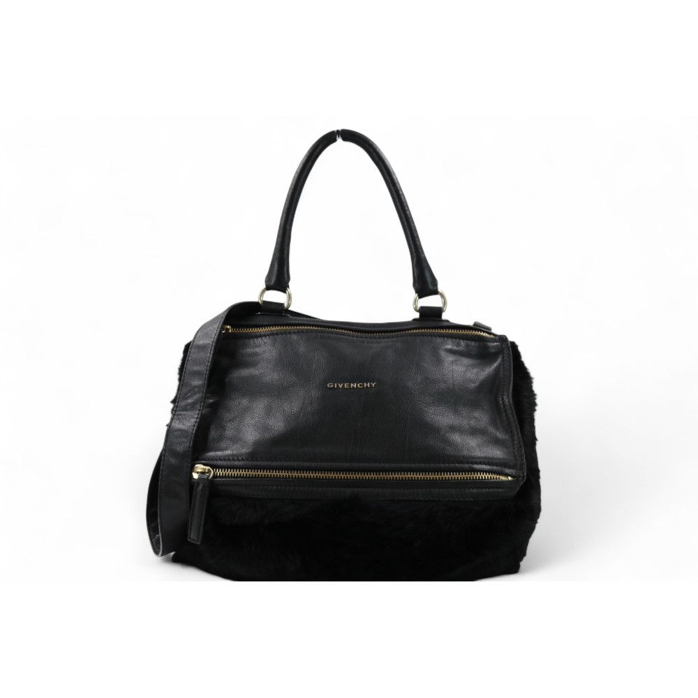 Givenchy Pandora Pelle e Pelliccia Nera