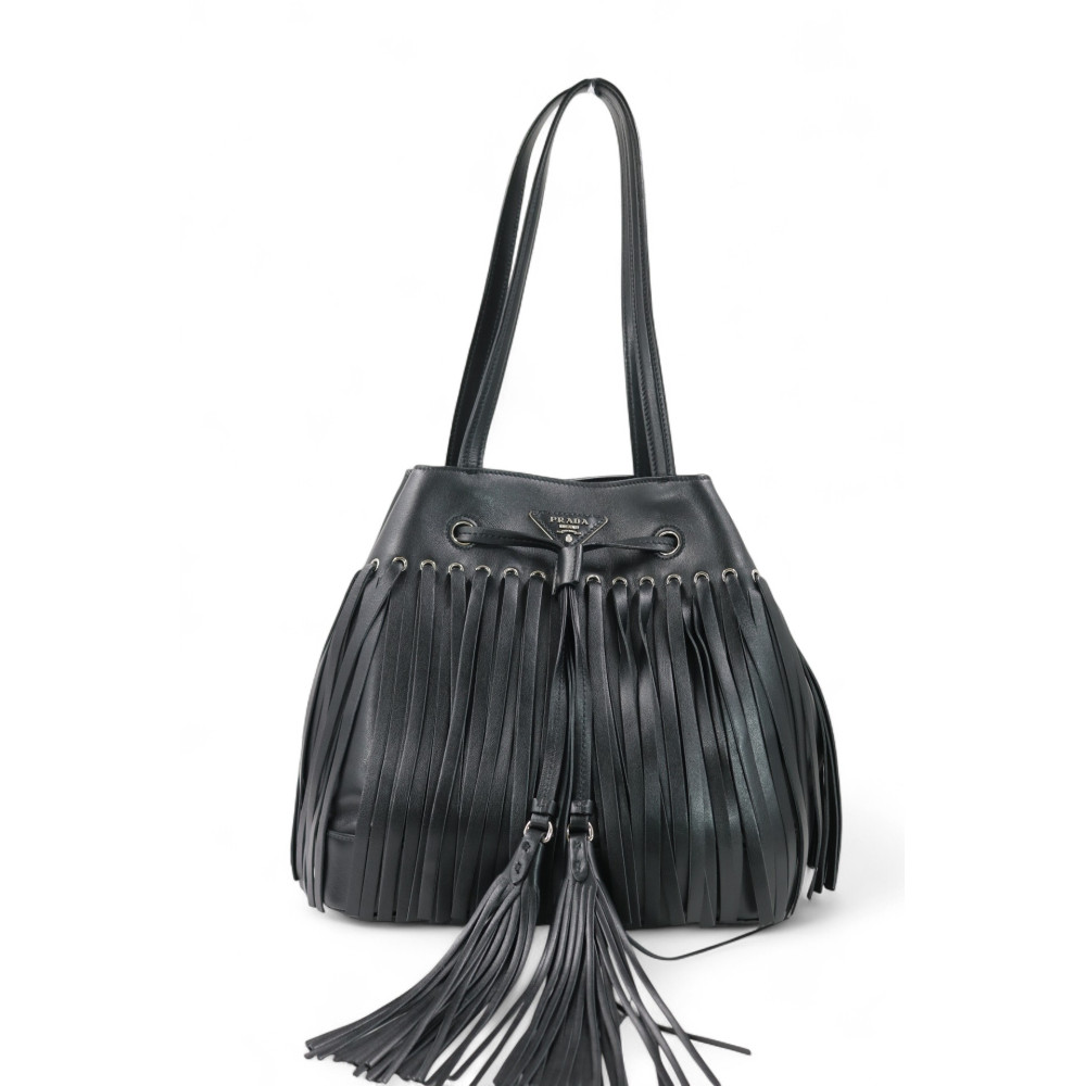 Prada Shopping Pelle Nera
