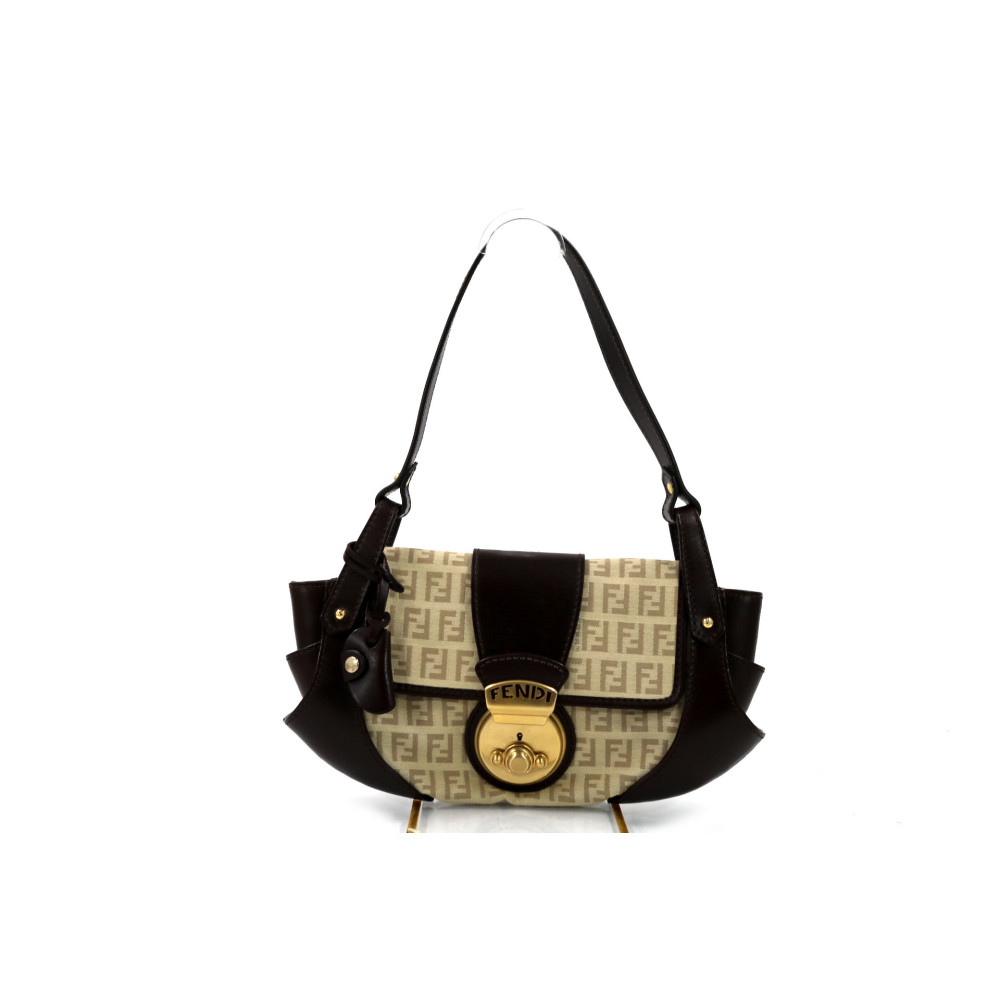 Fendi Pochette Compilation Zucchino Beige