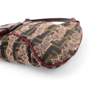 Fendi Hobo Floral Patch Zucca Marrone