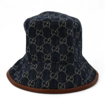 Gucci Cappello Denim GG Blu