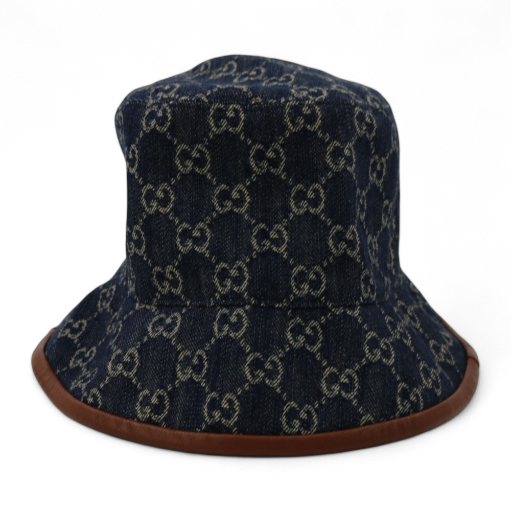 Gucci Cappello Denim GG Blu