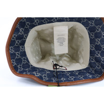 Gucci Cappello Denim GG Blu