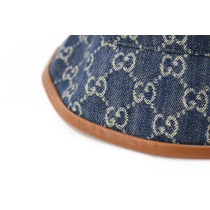 Gucci Cappello Denim GG Blu