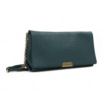 Burberry Mildenhall Pelle Ceruleo
