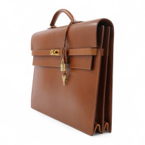 Hermes Kelly Depeches Pelle Marrone