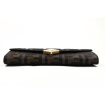 Fendi Woc Diamonds Continental Pelle Marrone
