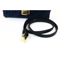 Fendi Woc Baguette Velluto Blu