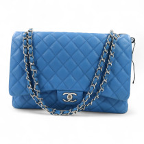 Chanel Jumbo Maxi Pelle Turchese