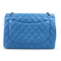 Chanel Jumbo Maxi Pelle Turchese