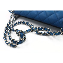 Chanel Jumbo Maxi Pelle Turchese