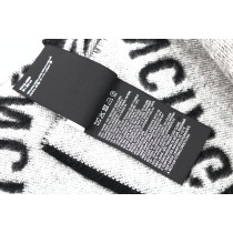 Balenciaga Sciarpa Lana Nera e Grigia