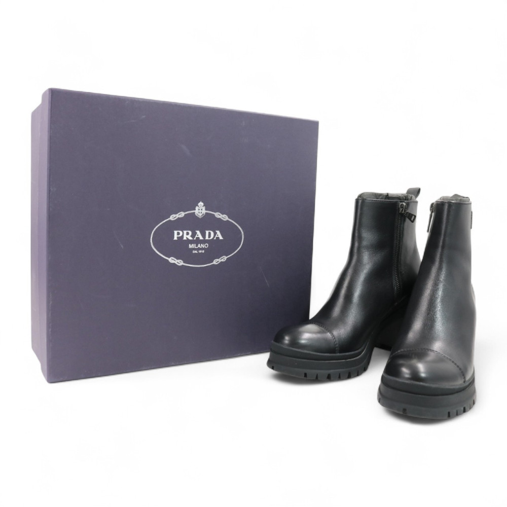 Prada Stivaletto Pelle Nera