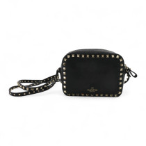Valentino Rockstud Camera Bag Pelle Nera