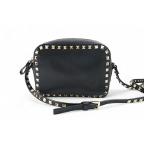 Valentino Rockstud Camera Bag Pelle Nera