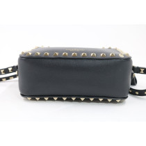 Valentino Rockstud Camera Bag Pelle Nera