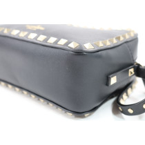 Valentino Rockstud Camera Bag Pelle Nera