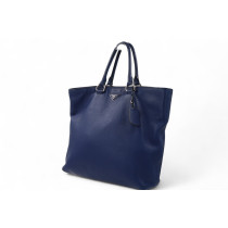 Prada Shopping Pelle Blu