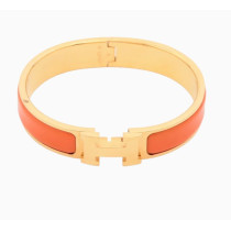 Hermès Bracciale Click H Acciaio Arancio