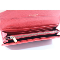 Dolce & Gabbana Portafoglio Pelle Rossa