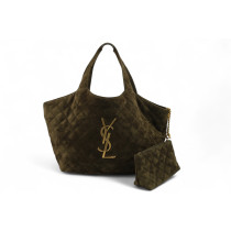 Saint Laurent Icare Camoscio Verde