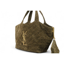 Saint Laurent Icare Camoscio Verde