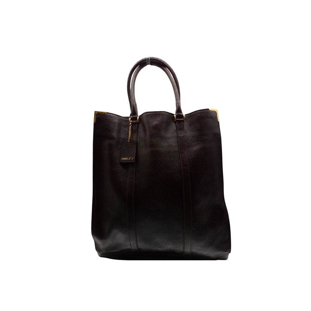 Fendi Nr. 5 Shopping Pelle Marrone