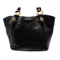 Miu Miu Shopping Pelle Nera