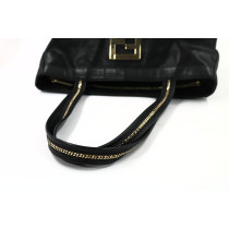 Fendi Shopping Pelle Effetto Paillettes Nera