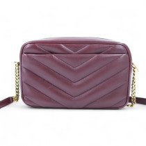 Saint Laurent Lou Lou Camera Bag Pelle Bordeaux