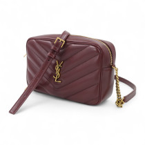 Saint Laurent Lou Lou Camera Bag Pelle Bordeaux