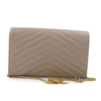 Saint Laurent Cassandre Pelle Beige