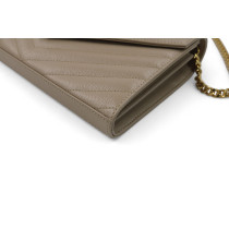 Saint Laurent Cassandre Pelle Beige