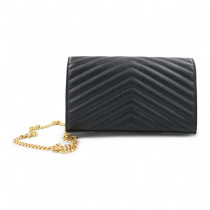 Saint Laurent Cassandre Pelle Nera