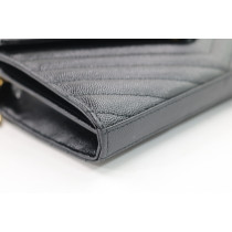 Saint Laurent Cassandre Pelle Nera
