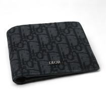 Dior Portafoglio Jacquard Tela Nera
