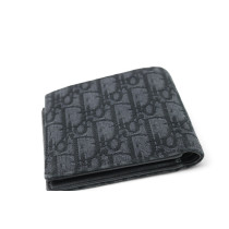 Dior Portafoglio Jacquard Tela Nera