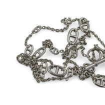 Hermes Collana Sautoir Farandole Metallo Argento
