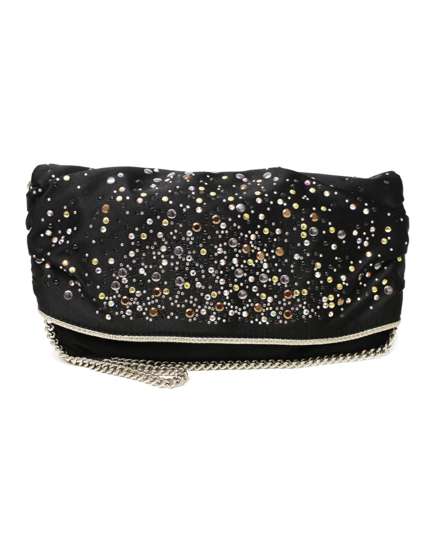 Dolce & Gabbana Black Satin Clutch