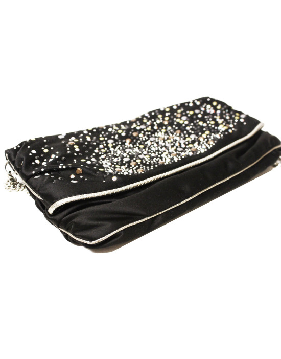Dolce & Gabbana Black Satin Clutch