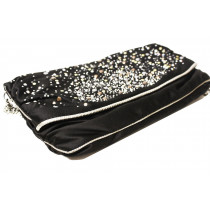 Dolce & Gabbana Pochette en Satin Noir