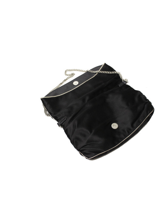 Dolce & Gabbana Schwarze Satin Clutch