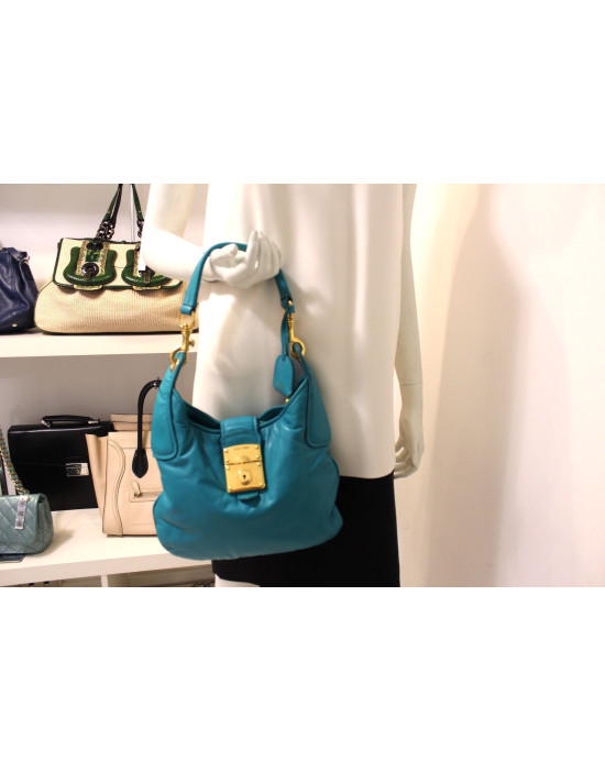 Miu Miu Shopping Turchese