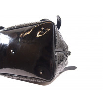 Burberry Black Patent Leather Shopping Bag